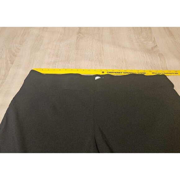 Avenue Plus Size 22 Average Black Elastic Waist Pants Office Work Stretch - Picture 5 of 7
